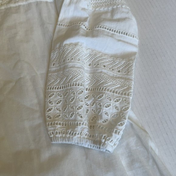 Veronica Beard XS-S Apoli Midi Dress Eyelet White Grad Wedding Bachelore… - Picture 9 of 14